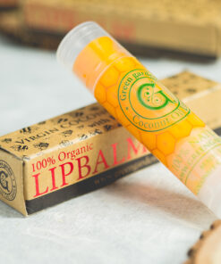 Son gấc - son dưỡng môi tinh dầu gấc và bao bì - Green Garden's gac fruit oil lip balm and packaging