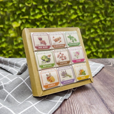 set quà tặng Green Garden - Combo 9 bánh xà phòng handmade 50gr - handmade soap gift set