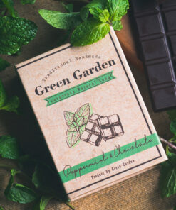 xà phòng chocolate bạc hà - Green Garden's Chocolate and peppermint handmade soap