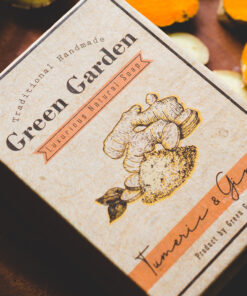 xà phòng gừng nghệ - Green Garden's ginger and turmeric handmade soap