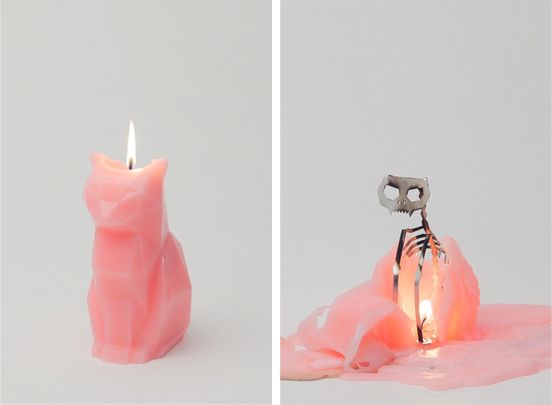 Nến nghệ thuật con mèo- novelty candle
