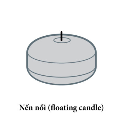 Nến nổi - floating candle
