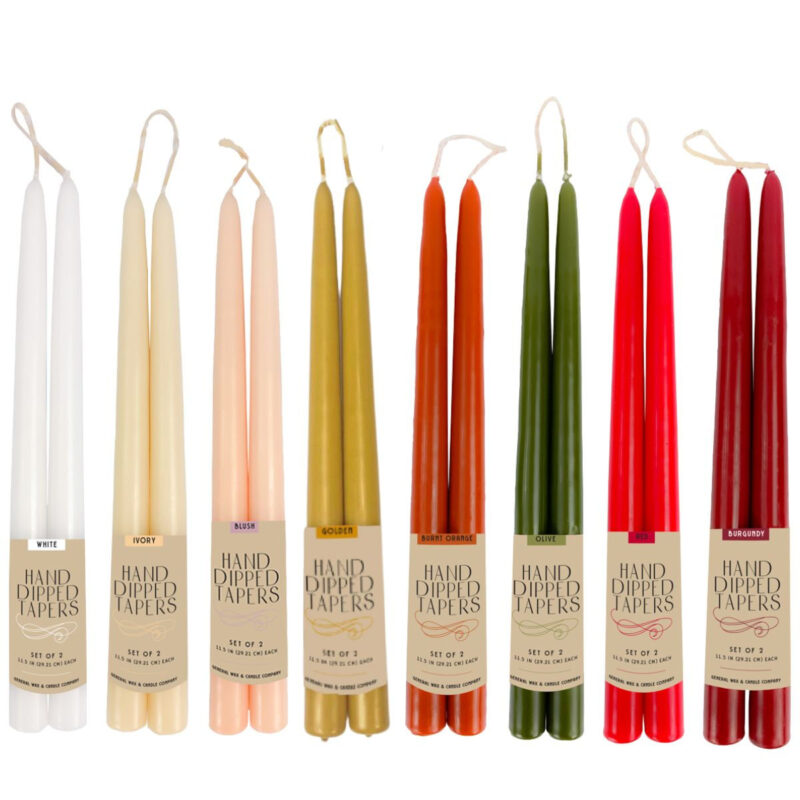 nến thon nhiều màu-different color taper candle